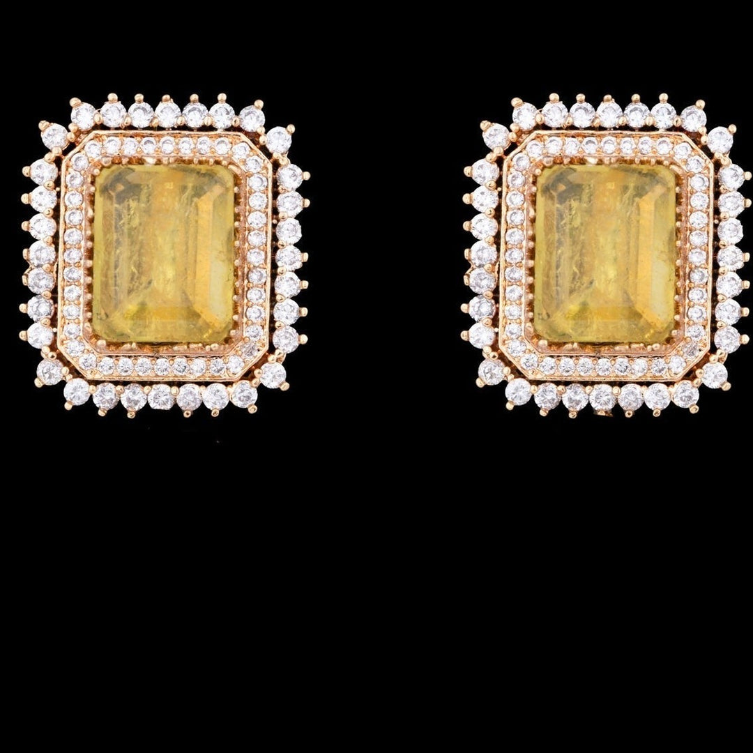 Iman Earrings - Yellow