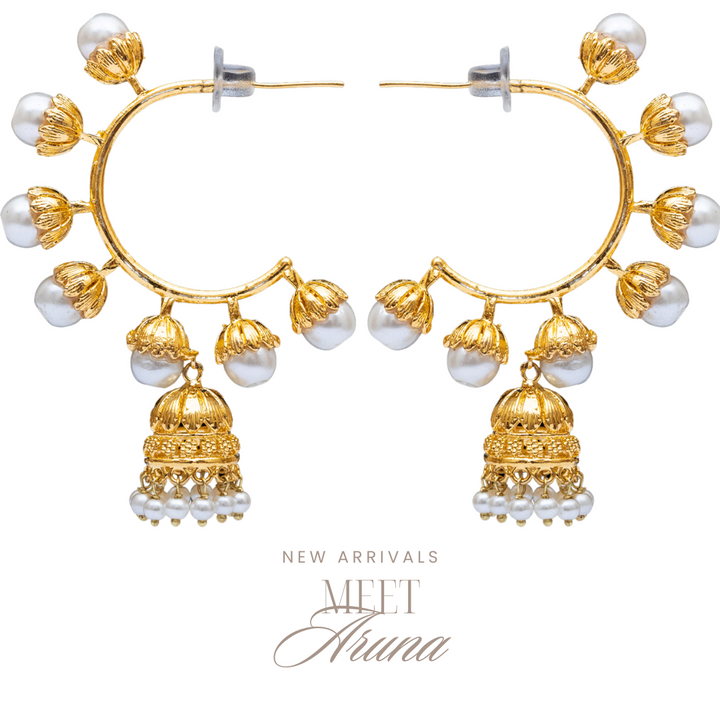 Aruna Earrings - Gold