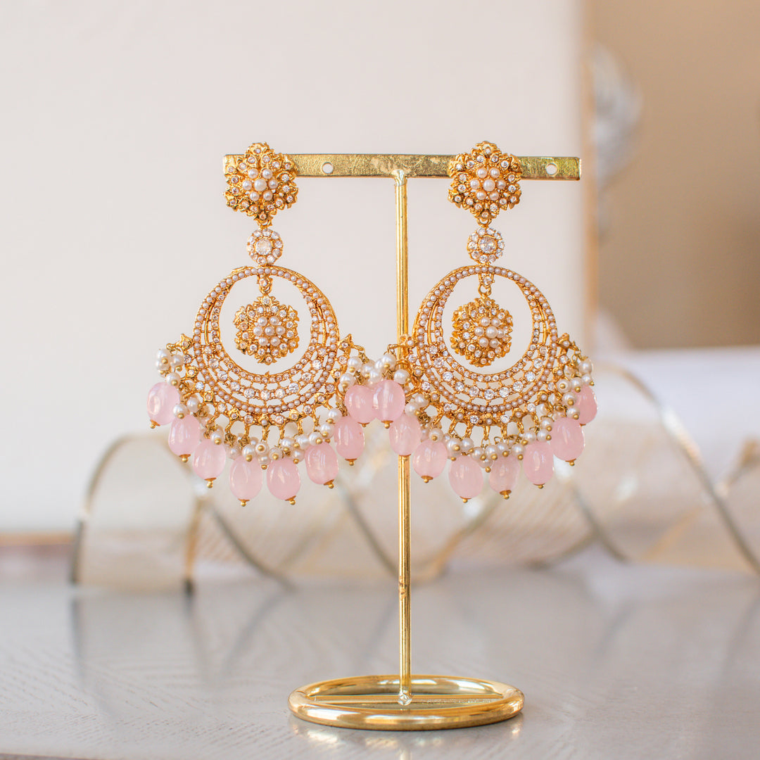 Insiya Earrings - Pink