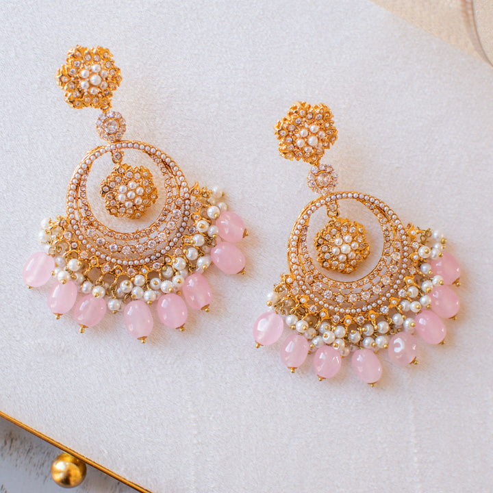 Insiya Earrings - Pink