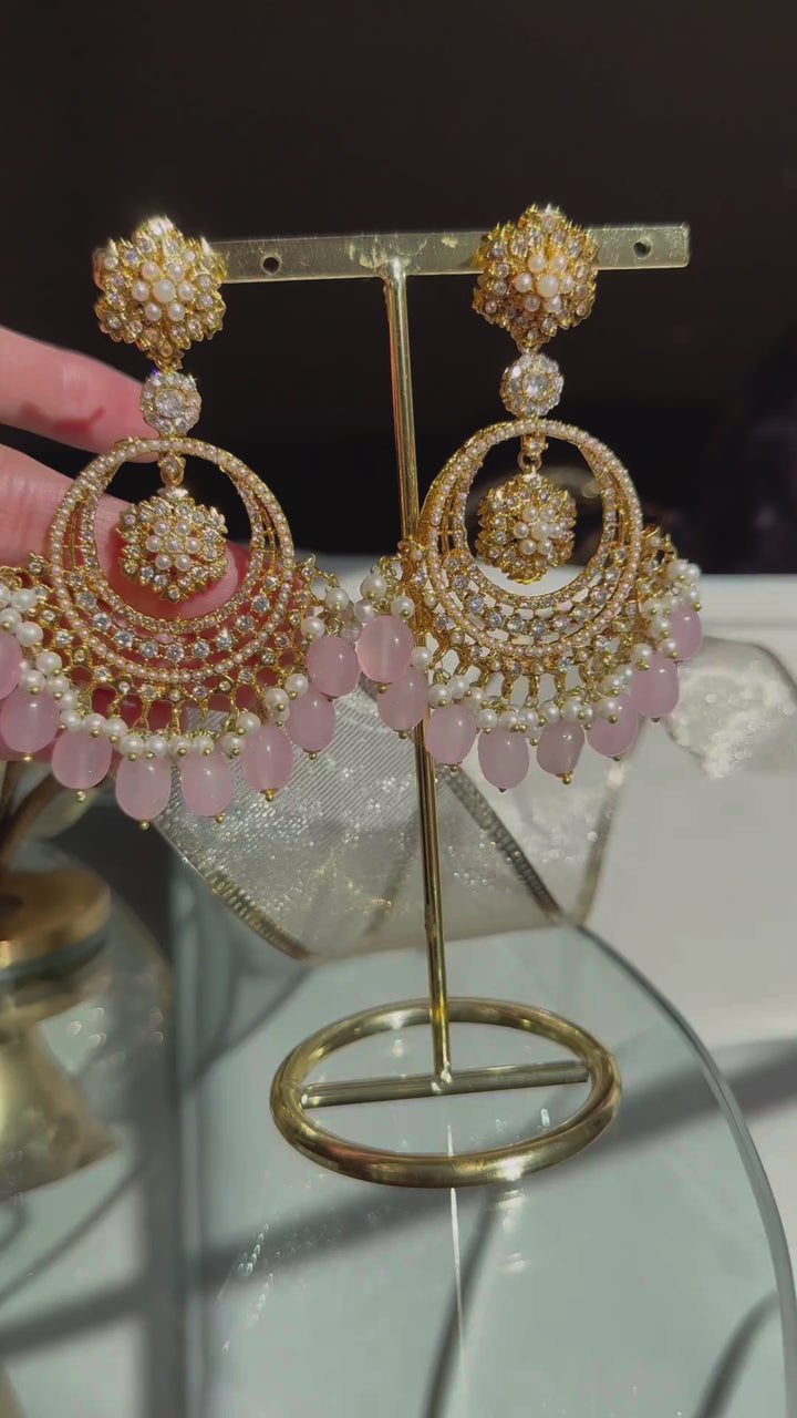 Insiya Earrings - Pink