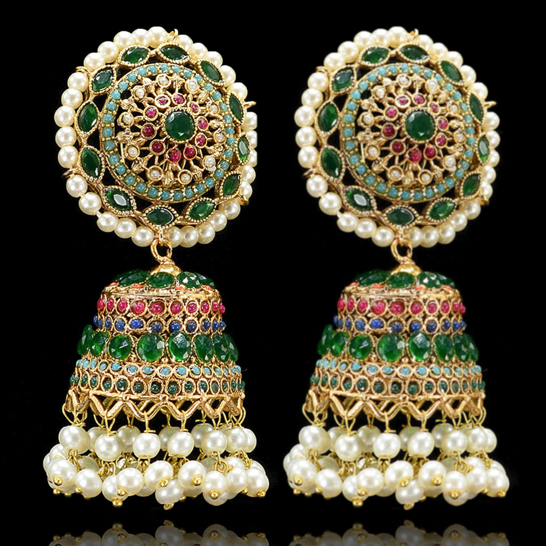 Abrish Earrings - Emerald