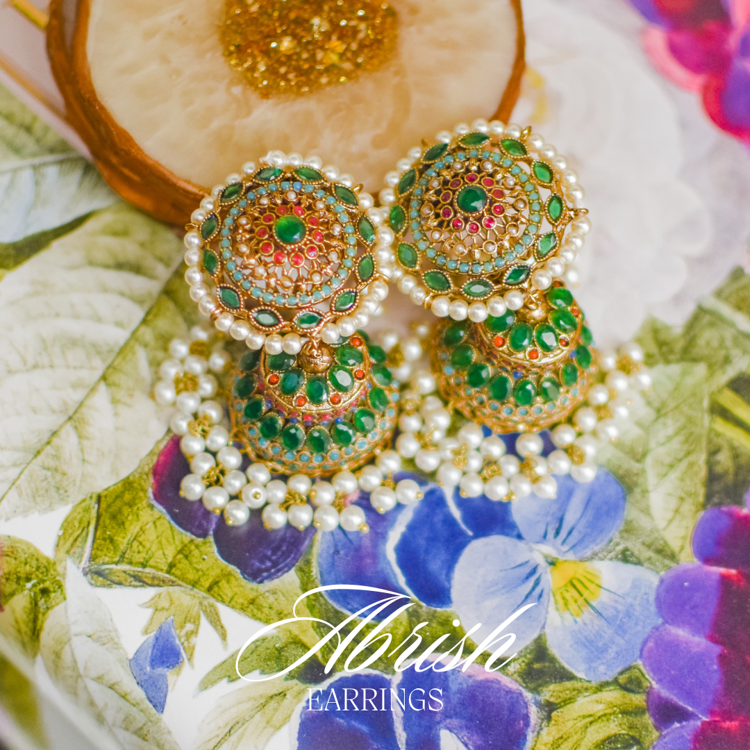 Abrish Earrings - Emerald