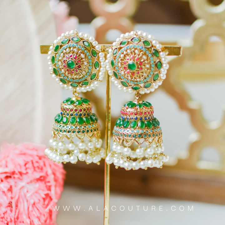 Abrish Earrings - Emerald